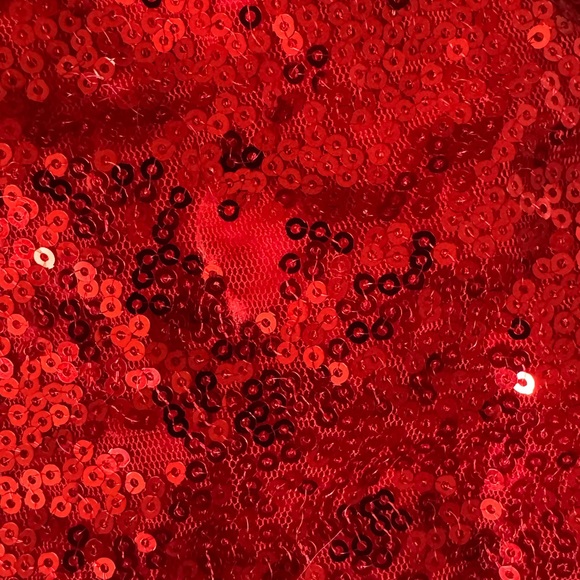 Girls Red Sequin Dr. Seuss bells outfit - Picture 6 of 9